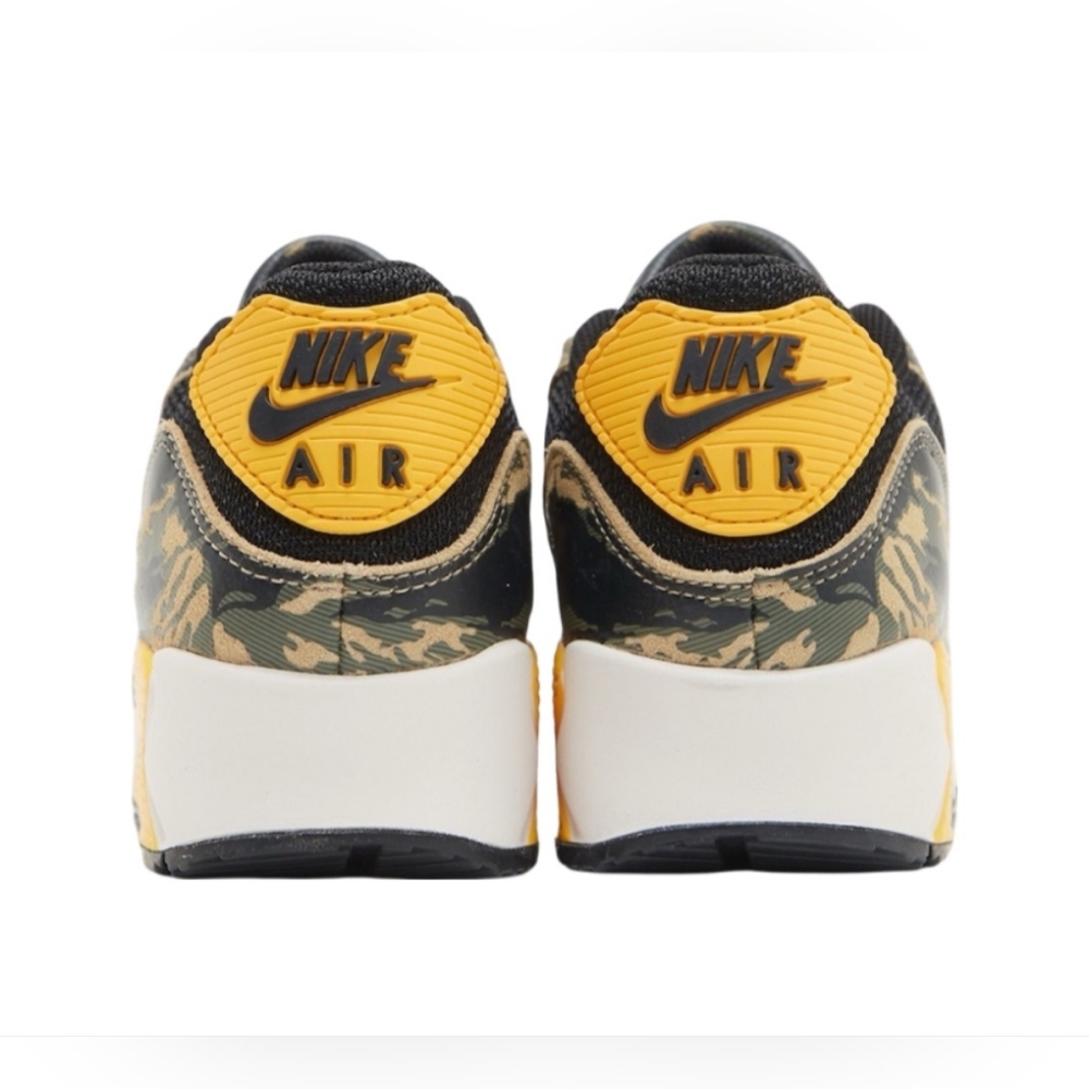 Nike Air Max 90 Premium IF1721-001 Black/University Gold/Parachute Beige Men 8.5 - Picture 4 of 12